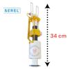 Serel Gömme Rezervuar Boşaltma Grubu 34 Cm (Kısa)